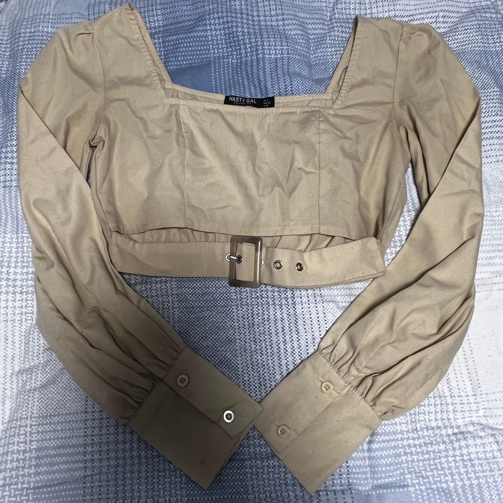 Nude Cropped Top